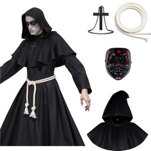 Grim Reaper Men’s Size Large Halloween Costume w/ Light Up Mask